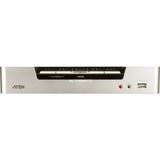 ATEN Switch KVMP™ USB HDMI/audio a 4 porte argento/Nero, 1920 x 1200 Pixel, WUXGA, 3,62 W, Nero