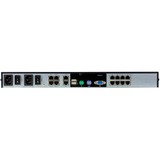 ATEN Switch KVM over IP Cat 5 a 8 porte con 1 accesso locale/1 remoti con Virtual Media (1920 x 1200) 1920 x 1200 Pixel, Collegamento ethernet LAN, 1U, Nero