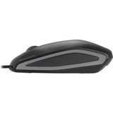 CHERRY Gentix Silent mouse Ambidestro USB tipo A Ottico 1000 DPI Nero, Ambidestro, Ottico, USB tipo A, 1000 DPI, Nero