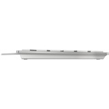 CHERRY KC 6000 SLIM FOR MAC tastiera USB QWERTZ Tedesco Argento argento/Bianco, Full-size (100%), USB, QWERTZ, Argento