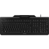 CHERRY SECURE BOARD 1.0 tastiera Ufficio USB QWERTZ Tedesco Nero Nero, Full-size (100%), Cablato, USB, Interruttore a chiave meccanica, QWERTZ, Nero