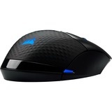Corsair DARK CORE RGB PRO mouse Mano destra RF Wireless + Bluetooth + USB Type-A Ottico 18000 DPI, Mouse da gioco Nero, Mano destra, Ottico, RF Wireless + Bluetooth + USB Type-A, 18000 DPI, Nero