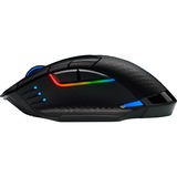 Corsair DARK CORE RGB PRO mouse Mano destra RF Wireless + Bluetooth + USB Type-A Ottico 18000 DPI, Mouse da gioco Nero, Mano destra, Ottico, RF Wireless + Bluetooth + USB Type-A, 18000 DPI, Nero