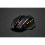 Corsair DARK CORE RGB PRO mouse Mano destra RF Wireless + Bluetooth + USB Type-A Ottico 18000 DPI, Mouse da gioco Nero, Mano destra, Ottico, RF Wireless + Bluetooth + USB Type-A, 18000 DPI, Nero