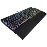 Corsair K70 RGB MK.2 tastiera USB QWERTZ Tedesco Nero, Tastiera da gioco Nero, Cablato, USB, Interruttore a chiave meccanica, QWERTZ, LED RGB, Nero