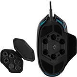 Corsair Nightsword RGB mouse Mano destra USB tipo A Ottico 18000 DPI, Mouse da gioco Nero, Mano destra, Ottico, USB tipo A, 18000 DPI, Nero