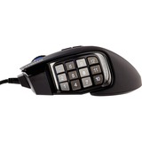 Corsair Scimitar RGB Elite mouse Mano destra USB tipo A Ottico 18000 DPI, Mouse da gioco Nero, Mano destra, Ottico, USB tipo A, 18000 DPI, Nero