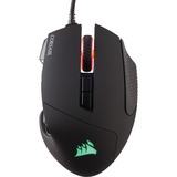 Corsair Scimitar RGB Elite mouse Mano destra USB tipo A Ottico 18000 DPI, Mouse da gioco Nero, Mano destra, Ottico, USB tipo A, 18000 DPI, Nero