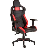Corsair T1 Race Sedia da gaming per PC Nero, Rosso, Sedili di gioco Nero/Rosso, Sedia da gaming per PC, 120 kg, Corse, Nylon, Nero, Metallo