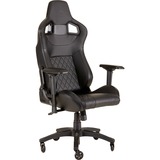 Corsair T1 Race Sedia da gaming per PC Nero, Sedili di gioco Nero, Sedia da gaming per PC, 120 kg, Corse, Nylon, Nero, Metallo