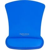 DeLOCK 12699 tappetino per mouse Blu blu, Blu, Monocromatico, Riposo del polso