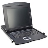 Digitus Console modulare con TFT da 17" (48,3 cm), 16 porte Cat.5 KVM e touchpad, tastiera tedesca 3 cm), 16 porte Cat.5 KVM e touchpad, tastiera tedesca, 43,2 cm (17"), 1280 x 1024 Pixel, 1000:1, TFT, 16,78 milioni di colori, Cat 5