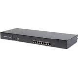 Digitus Console modulare con TFT da 17" (48,3 cm), 8 porte Cat.5 KVM e touchpad, tastiera tedesca, Switch KVM 3 cm), 8 porte Cat.5 KVM e touchpad, tastiera tedesca, 43,2 cm (17"), 1280 x 1024 Pixel, 1000:1, TFT, 16,78 milioni di colori, Cat 5