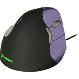 Evoluent Evoluent 4 piccolo destro, Mouse Nero/Viola, Mano destra, USB tipo A, 2600 DPI, Nero, Viola