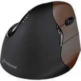 Evoluent Evoluent 4 piccolo destro senza fili, Mouse Nero/marrone, Mano destra, Ottico, RF Wireless, 2600 DPI, Nero, Marrone