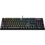 GIGABYTE AORUS K1 tastiera Gaming USB QWERTY Inglese Nero, Tastiera da gioco Nero, Cablato, USB, Interruttore a chiave meccanica, QWERTY, LED RGB, Nero