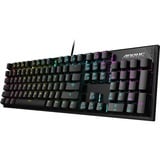 GIGABYTE AORUS K1 tastiera Gaming USB QWERTY Inglese Nero, Tastiera da gioco Nero, Cablato, USB, Interruttore a chiave meccanica, QWERTY, LED RGB, Nero