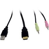 Inter-Tech AS-21HA HDMI switch per keyboard-video-mouse (kvm) Nero 1920 x 1440 Pixel, Full HD+, Nero