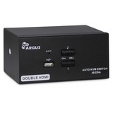 Inter-Tech AS-22HA HDMI switch per keyboard-video-mouse (kvm) Nero, Switch KVM 1920 x 1440 Pixel, Full HD+, Nero