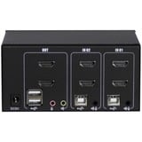 Inter-Tech AS-22HA HDMI switch per keyboard-video-mouse (kvm) Nero, Switch KVM 1920 x 1440 Pixel, Full HD+, Nero