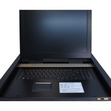 Inter-Tech KVM-1708 console a rack 43,2 cm (17") 1280 x 1024 Pixel Acciaio Nero, Switch KVM 43,2 cm (17"), 1280 x 1024 Pixel, 300 cd/m², 1000:1, USB, PS/2, USB, PS/2