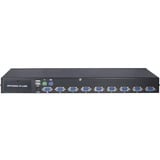 Inter-Tech KVM AS-9108DU switch per keyboard-video-mouse (kvm) Montaggio rack Nero 1920 x 1080 Pixel, Full HD, Montaggio rack, Nero