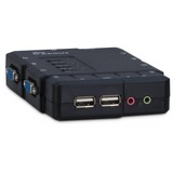 Inter-Tech KVM-CS-41UA switch per keyboard-video-mouse (kvm) Nero 1920 x 1440 Pixel, Nero
