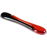 Kensington Duo Gel Wave per tastiera, Poggiapolsi rosso/Nero, Gel, Nero, Rosso, 240 x 182 x 25 mm