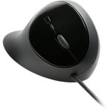 Kensington Mouse Pro Fit Ergo con cavo Nero, Mano destra, Ottico, USB tipo A, 3200 DPI, Nero