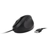 Kensington Mouse Pro Fit Ergo con cavo Nero, Mano destra, Ottico, USB tipo A, 3200 DPI, Nero