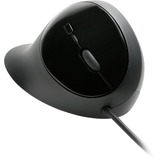 Kensington Mouse Pro Fit® Ergo con cavo Nero, Mano destra, Ottico, USB tipo A, 3200 DPI, Nero