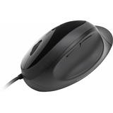 Kensington Mouse Pro Fit® Ergo con cavo Nero, Mano destra, Ottico, USB tipo A, 3200 DPI, Nero