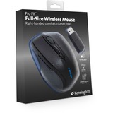 Kensington Mouse Pro Fit wireless di dimensioni standard Nero, Ambidestro, Ottico, RF Wireless, 1600 DPI, Nero