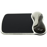 Kensington Mouse pad in Duo Gel Nero/grigio scuro, Grigio, Monocromatico, Gel, Riposo del polso