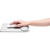 Kensington Poggiapolsi per Mouse/Trackpad sottili ErgoSoft™, Tappetino per mouse grigio, Grigio, Monocromatico, Ecopelle, Gel, Riposo del polso
