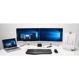 Kensington Pro Fit Ergo tastiera Universale Bluetooth QWERTZ Tedesco Nero Nero, Full-size (100%), Wireless, Bluetooth, QWERTZ, Nero