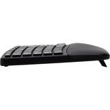 Kensington Pro Fit Ergo tastiera Universale Wireless a RF + USB QWERTZ Tedesco Nero Nero, Full-size (100%), Con cavo e senza cavo, Wireless a RF + USB, QWERTZ, Nero