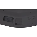 Kensington Pro Fit Ergo tastiera Universale Wireless a RF + USB QWERTZ Tedesco Nero Nero, Full-size (100%), Con cavo e senza cavo, Wireless a RF + USB, QWERTZ, Nero