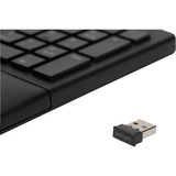 Kensington Pro Fit Ergo tastiera Wireless a RF + USB QWERTZ Tedesco Nero Nero, Full-size (100%), Wireless a RF + USB, QWERTZ, Nero