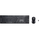 Kensington Set wireless per desktop Pro Fit® a basso profilo Nero, Full-size (100%), Wireless, RF Wireless, QWERTZ, Nero, Mouse incluso