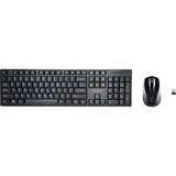 Kensington Set wireless per desktop Pro Fit® a basso profilo, Set desktop Nero, Full-size (100%), Wireless, RF Wireless, QWERTZ, Nero, Mouse incluso