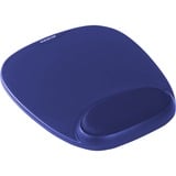 Kensington Tappetino per mouse in schiuma e poggiapolsi integrato blu blu, Blu, Monocromatico, Schiuma, Riposo del polso, Vendita al dettaglio