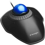 Kensington Trackball Orbit® con rotella di scorrimento Nero/Blu, Ambidestro, Ottico, USB tipo A, Nero