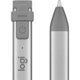 Logitech 914-000052 penna per PDA Grigio, Argento 20 g argento/grigio, Tablet, Apple, Grigio, Argento, iPad Pro 12.9" (3rd gen), iPad Pro 11", iPad (7th, 6th gen), iPad Air (3rd gen), iPad mini (5th gen), Acrilonitrile butadiene stirene (ABS), Alluminio, Silicone, Da Incasso