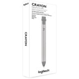 Logitech 914-000052 penna per PDA Grigio, Argento 20 g argento/grigio, Tablet, Apple, Grigio, Argento, iPad Pro 12.9" (3rd gen), iPad Pro 11", iPad (7th, 6th gen), iPad Air (3rd gen), iPad mini (5th gen), Acrilonitrile butadiene stirene (ABS), Alluminio, Silicone, Da Incasso