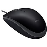 Logitech B110 Silent mouse Ambidestro USB tipo A Ottico 1000 DPI Nero, Ambidestro, Ottico, USB tipo A, 1000 DPI, Nero