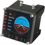 Logitech Flight Instrument Panel Nero USB 2.0 Simulazione di Volo Analogico/Digitale PC Nero, Simulazione di Volo, PC, Analogico/Digitale, Cablato, USB 2.0, Nero