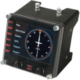 Logitech Flight Instrument Panel Nero USB 2.0 Simulazione di Volo Analogico/Digitale PC Nero, Simulazione di Volo, PC, Analogico/Digitale, Cablato, USB 2.0, Nero