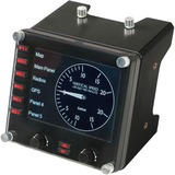 Logitech Flight Instrument Panel Nero USB 2.0 Simulazione di Volo Analogico/Digitale PC Nero, Simulazione di Volo, PC, Analogico/Digitale, Cablato, USB 2.0, Nero