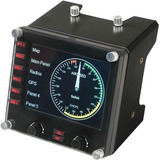 Logitech Flight Instrument Panel Nero USB 2.0 Simulazione di Volo Analogico/Digitale PC, Quadro portastrumenti Nero, Simulazione di Volo, PC, Analogico/Digitale, Cablato, USB 2.0, Nero